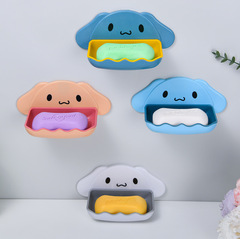 Soap box punch-free wall-mounted drain strong paste bathroom toilet toilet soap holder suction cup soap box