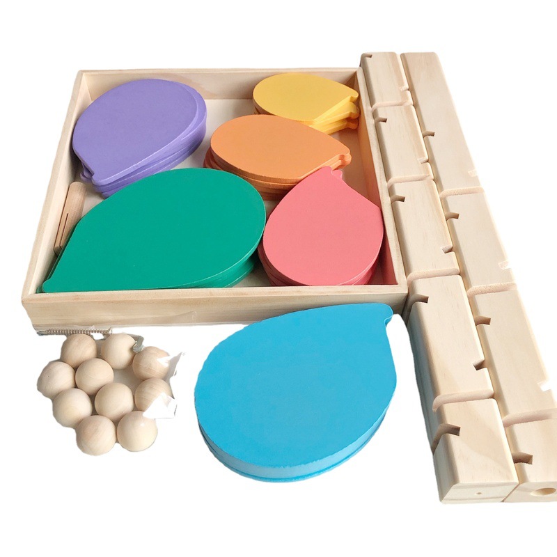 Arco iris música árbol mosaico pétalos madera bolas juguetes musicales rompecabezas niños bloques de construcción bebé sabiduría árbol transfronterizo