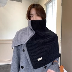 マフラーの女性の秋冬の新型ファッションの外は頭をかぶって首の女性の純色の韓系を囲みます。