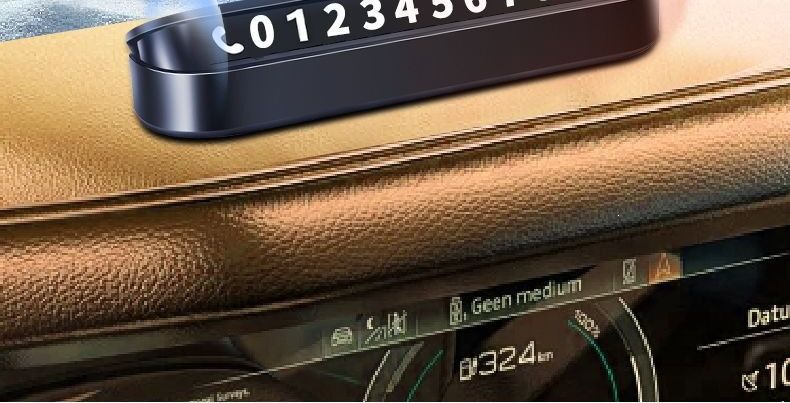 High-end car accessory for temporary parking, popular car item 2026, car phone number plate for moving vehicles