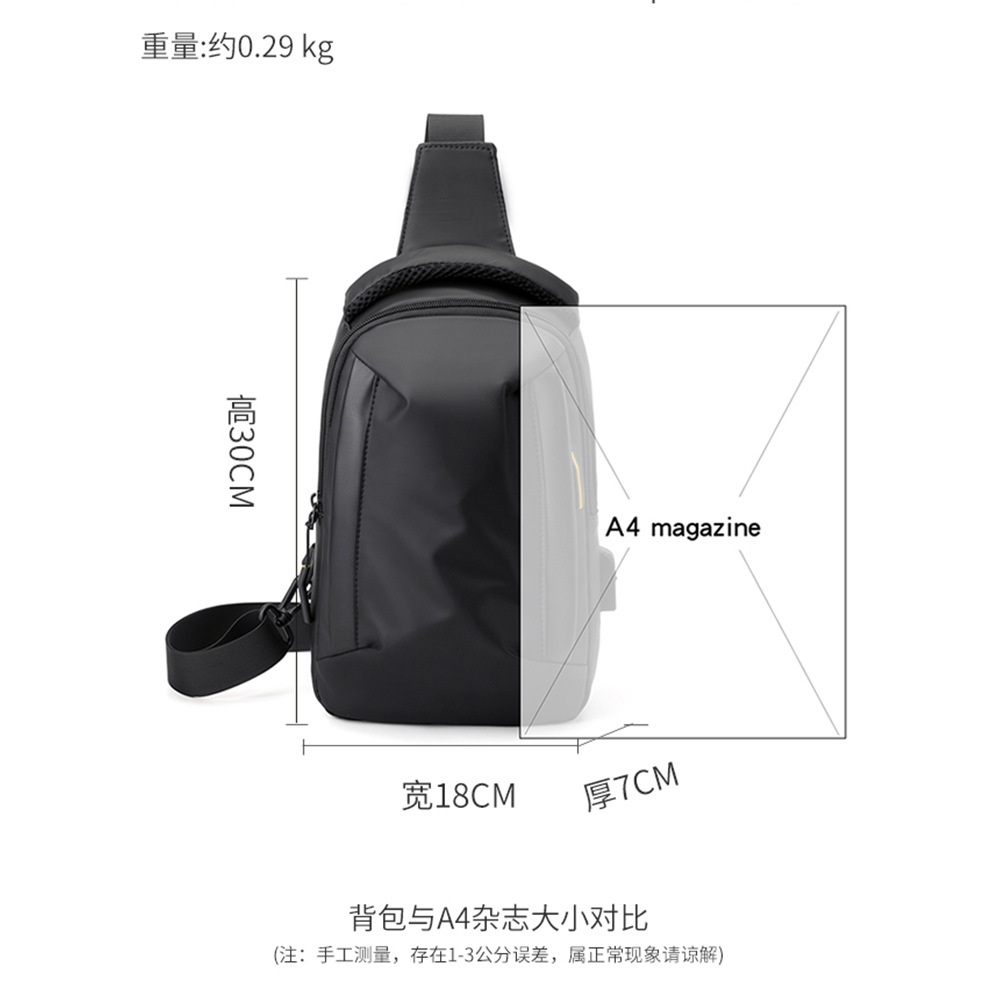 Bolso de pecho para hombres nuevo tipo de transporte multifuncional bolso de hombro deportivo de gran capacidad al aire libre bolso de hombro ocio para teléfonos móviles bolso pequeño