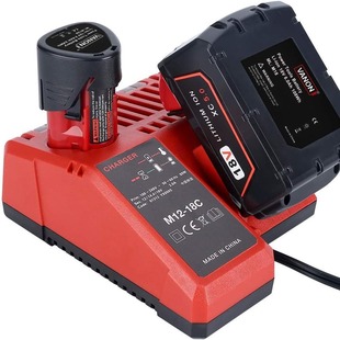 M12-18C Lithium Battery Charger Replace Milwakee Mivochi Charger 18V Lithium Battery Fast Charge