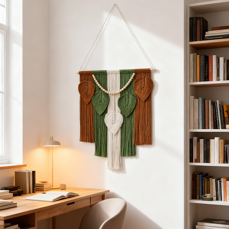 Cross-Border New Home Decoration Tapestry Hand-Woven Wall Hanging Living Room B&B Bohemian Tassel Pendant Wall Decoration
