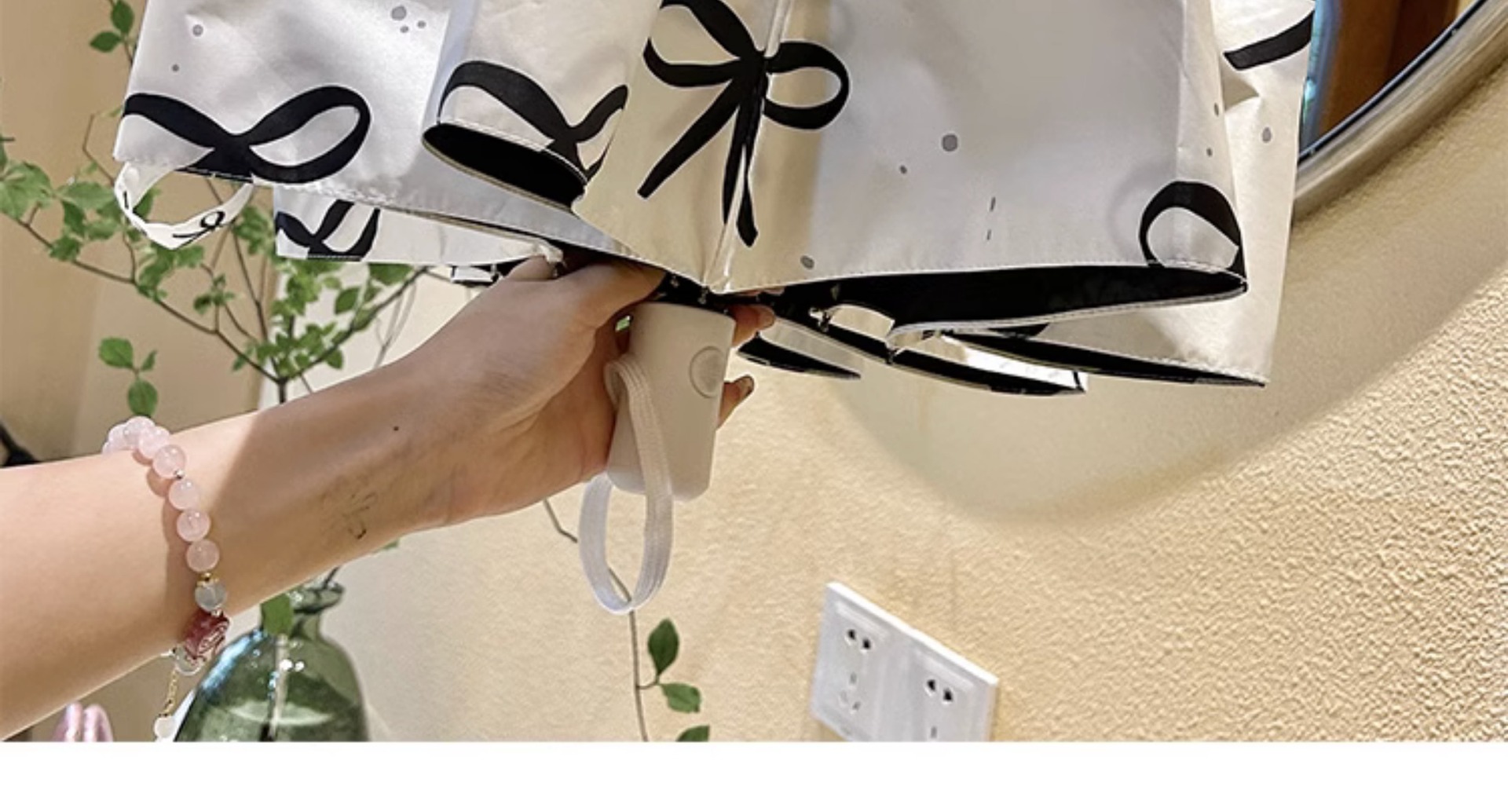 341g Weight Umbrella Home Textiles & Decor Type 50 Quantity Daily Occasion Bumping cloth, fiber, Steel Material Bow Knot Pattern All Seasons Season Simple Style Style Simple Style Bow Knot Bumping Cloth Fiber Steel Umbrella 7