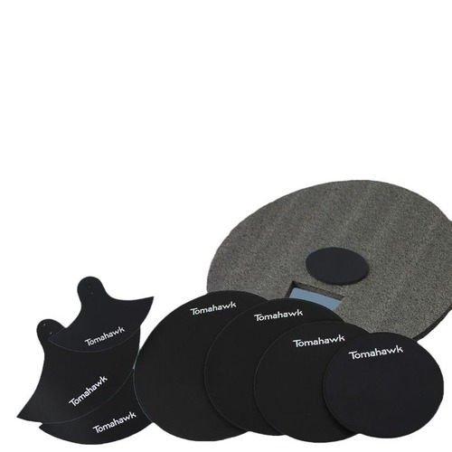 Acoustic Drum Mute Kit, Silent Pads for 5-Piece Jazz Drum Set, 3 Cymbals, 4 Ride Cymbals Rubber Noise Reduction Pads, Shock Mount Drum Pads