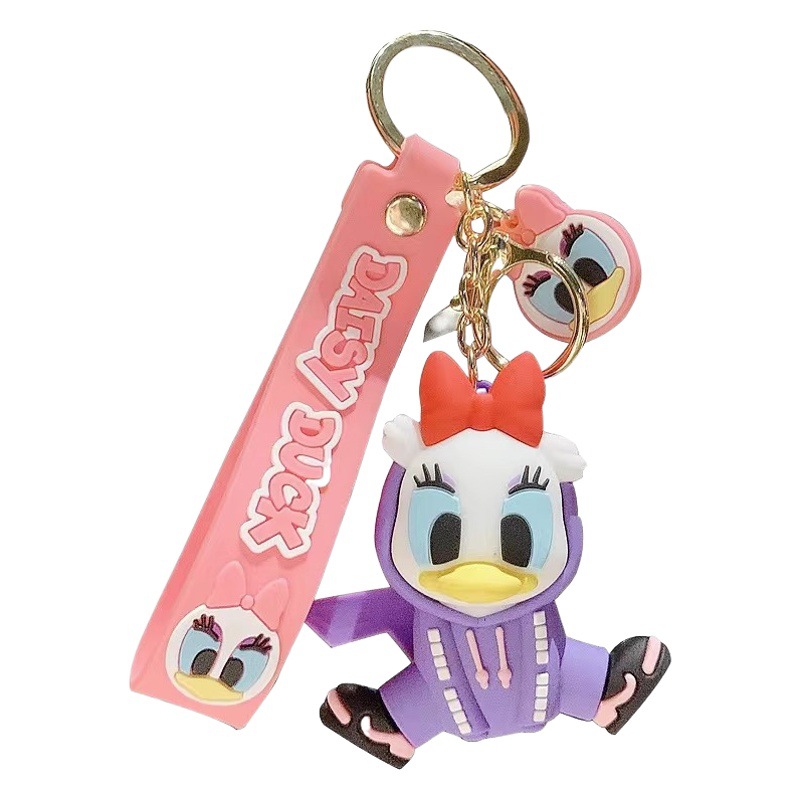 Bolsa puntada adornos muñeca pareja llavero exquisito llavero femenino lindo coche creativo colgante