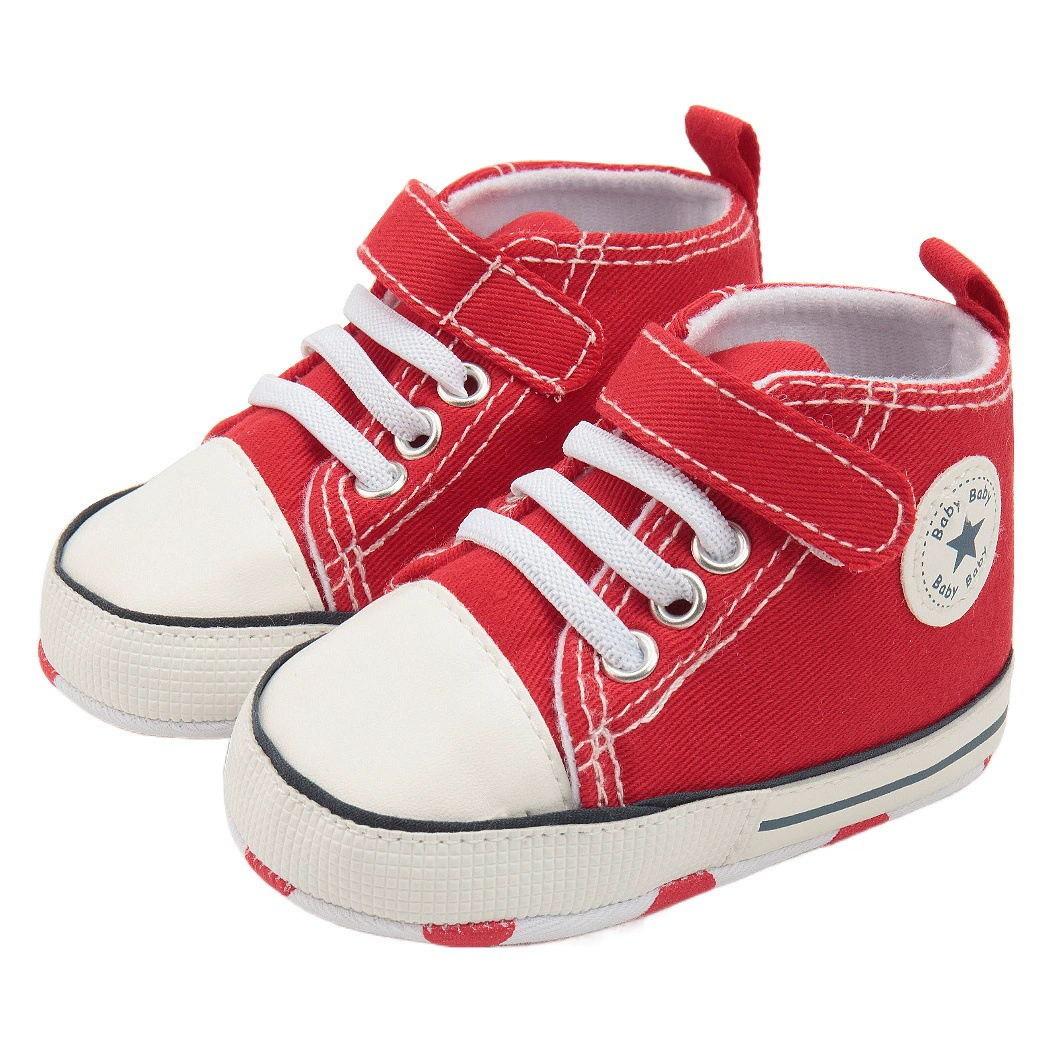 Внешняя торговля взрывы Классические высокие Детские парусиновые туфли обувь для малышей с мягкой подошвой с детской обувью