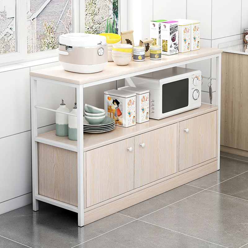 Cocina piso multi-capa vestidor rack de almacenamiento Hogar Moderno minimalista sala de estar pared gabinete de almacenamiento rack de microondas