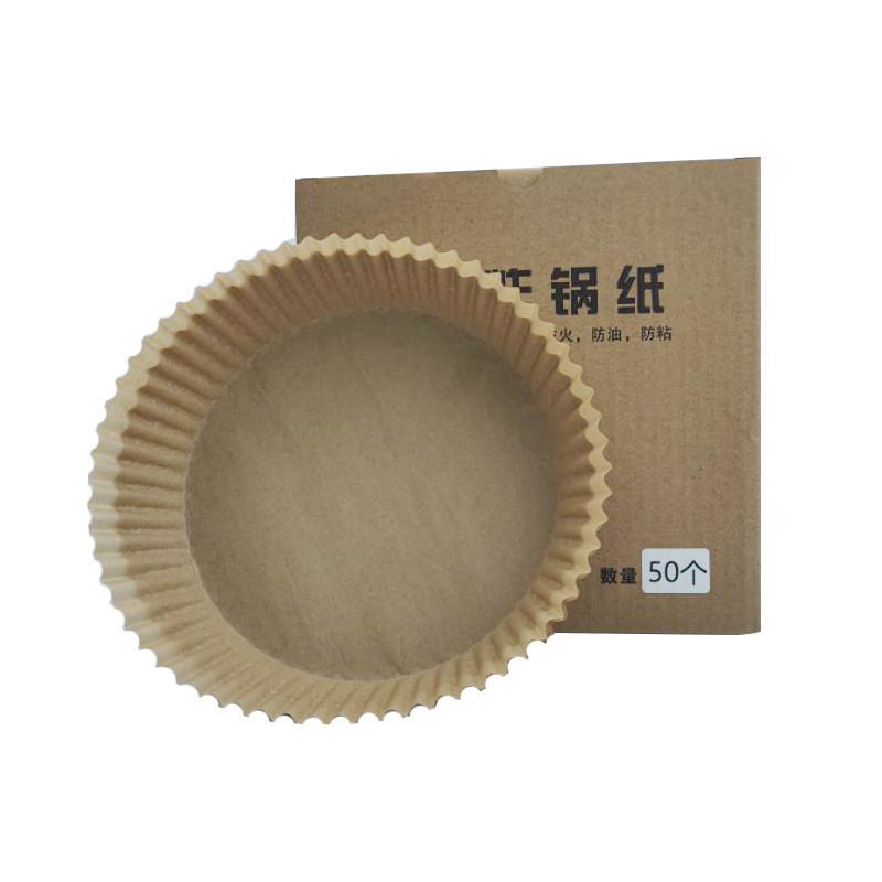 エアフライヤー用紙 食品グレード専用紙トレイ 丸型オーブン用吸油紙 使い捨て 家庭用ベーキングシリコンオイル 卸売|undefined