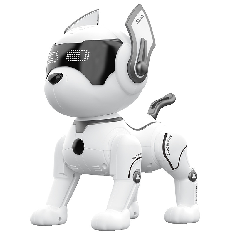 Control remoto educación temprana inteligente robot perro juguete para niños caminando puede llamar robot eléctrico programación truco cachorro niños