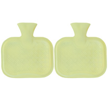 方形天然橡胶热水袋保暖外贸安全防爆暖手宝可搭配布套多款颜色