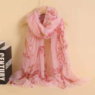 New Yourou Yarn Sunscreen Shawl Live Alphabet Combination Classic Imitation Silk Long Scarf Fashion All-match Scarf