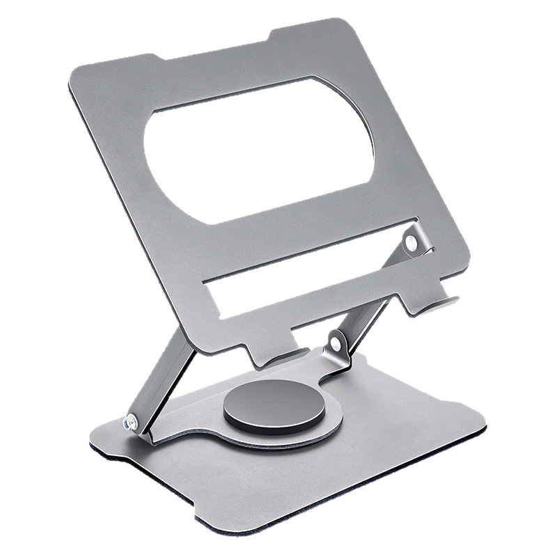 Soporte para ordenador portátil, estante de refrigeración elevador, estante de metal plegable, estante elevador de monitor giratorio