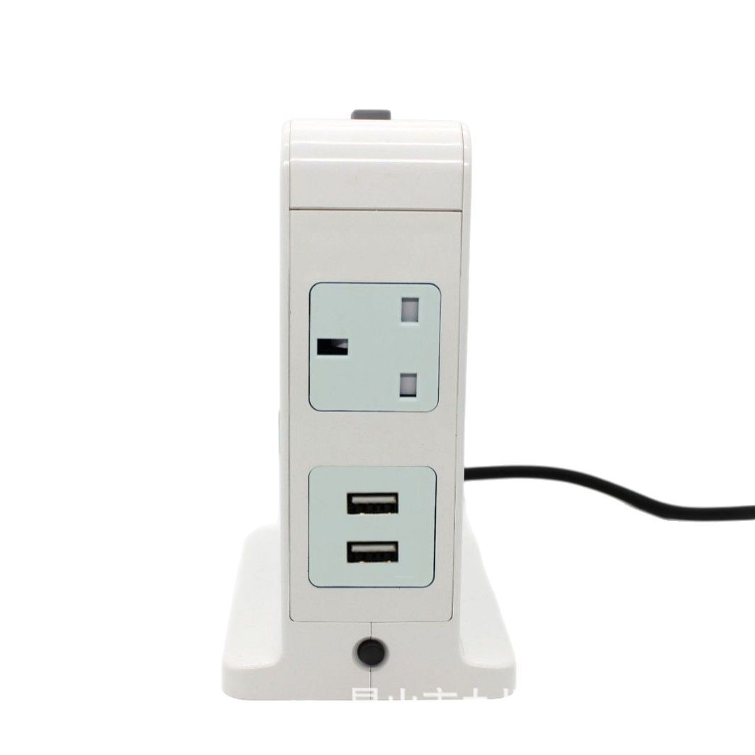 Enchufe multifunción USB vertical, enchufe de línea de banda automática para el hogar, placa de enchufe con cable, venta directa de fábrica de comercio exterior