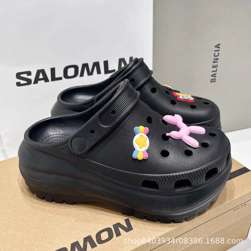 【Clearance Sale】 Popular Puff Croc Shoes with a Cushioned Feel, Eva Closed-Toe Slippers with Soft Soles That Don'T Tire Your Feet, Odor-Resistant Sandals