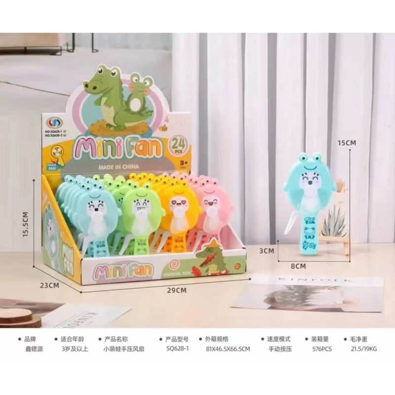 Mini ventilador de dibujos animados ventilador de mano pequeño juguetes para niños regalo de verano al por mayor regalos