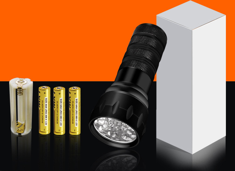 Uv Glue Curing Lamp 395 Purple Light Quick-Drying Ultraviolet Lamp 21Led Shadowless Glue Bonding Purple Light Flashlight