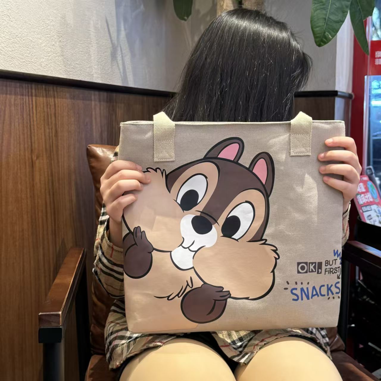 Bolsa de lona de gran capacidad de ocio para mujeres moda estudiantes de clase de viaje bolsa de hombro bolsa de letras bolsa de compras