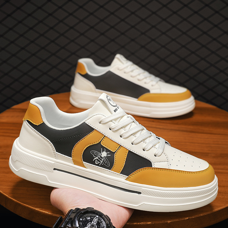 Estación europea nuevo verano transpirable estilo deportivo tendencia personalidad zapatos de patinaje de altura universal bajo casual ultra ligero zapatos de hombre