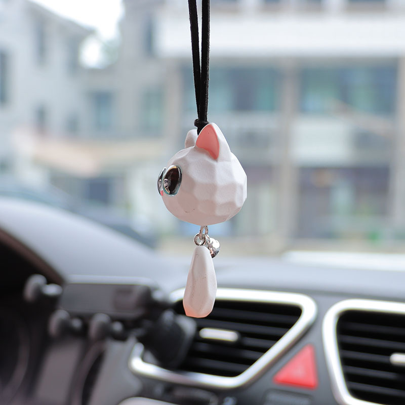 Internet Celebrant New Bell Fox Car Interior Pendant Ornaments Car Rearview Mirror Hanging Pendant Decoration Supplies
