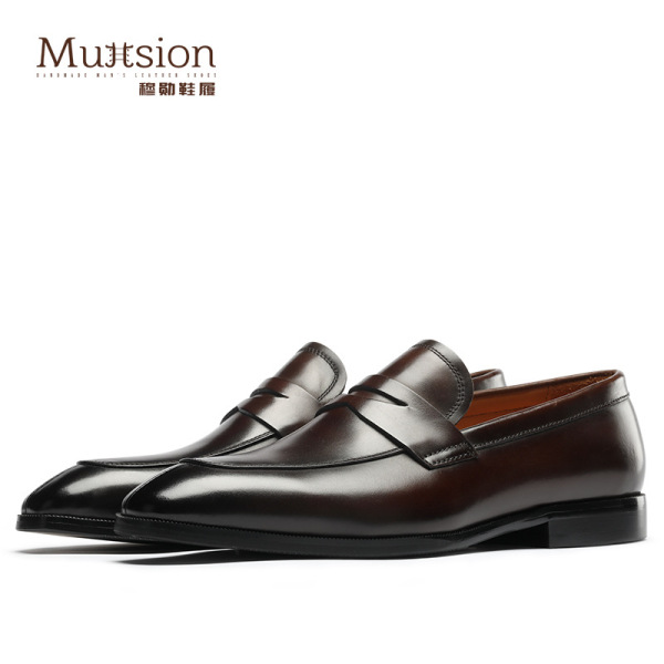 M30102 [a generation of hair] penny loafers men's casual men's shoes British genuine leather shoes a pedal tide summer
