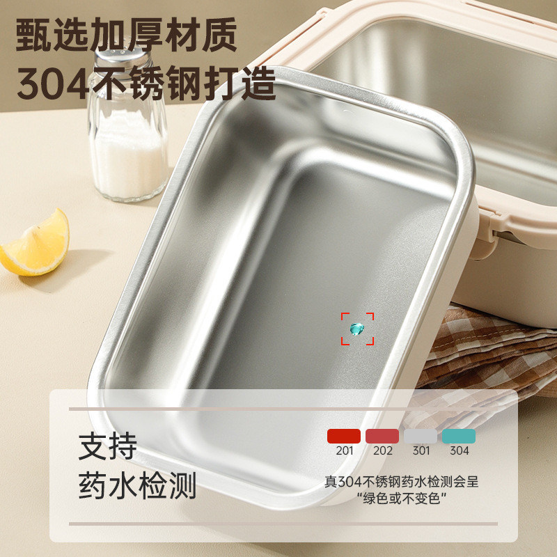 国境を越えた Yubao メーカー直接供給 304 ステンレス鋼ガラスビジュアルカバー野菜室密閉弁当箱マルチ仕様スプレープラスチック|undefined
