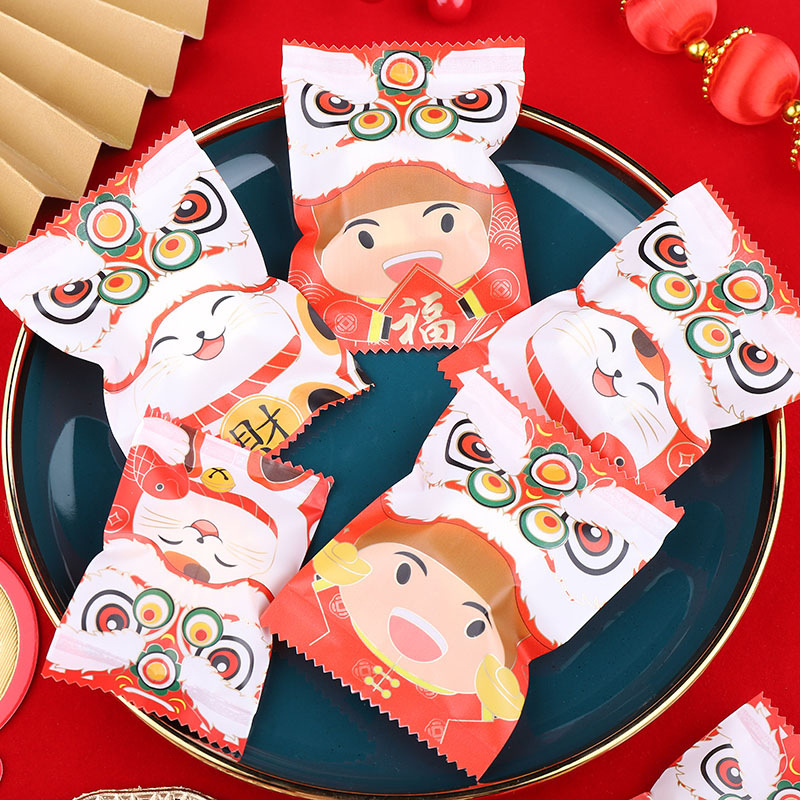 新年雪花酥包装袋曲奇饼干机封袋新款蔓越莓奶枣袋烘焙单独袋子