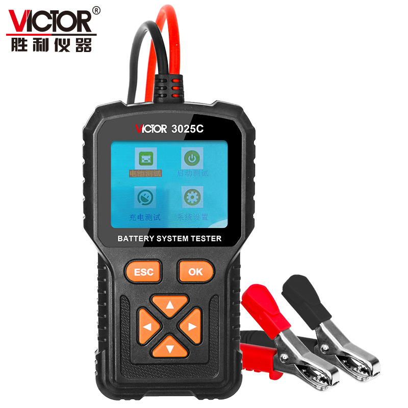电池检测仪VC 302铅酸电池内阻仪 12/24V电瓶测量仪 电池测试仪