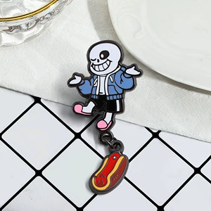 Undertale Brooch Cartoon Game Character Enamel Pendant Badge Fashion Jewelry Game Peripheral Backpack Decoration