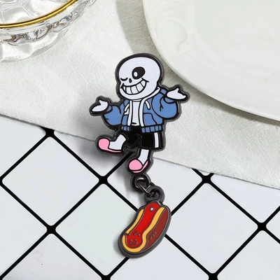 Undertale Brooch Cartoon Game Character Enamel Pendant Badge Fashion Jewelry Game Peripheral Backpack Decoration