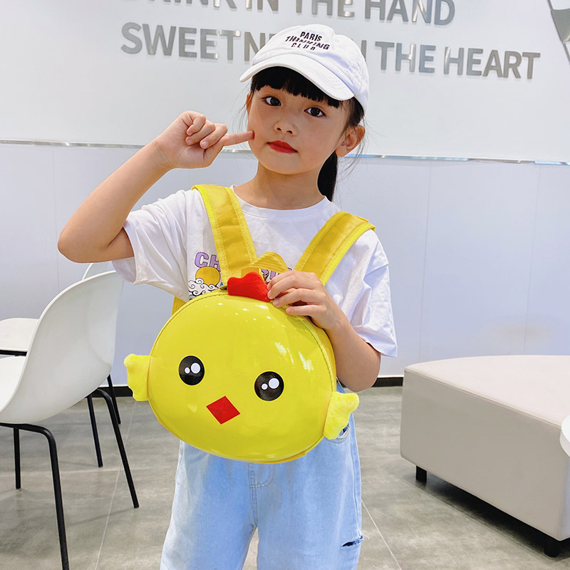De dibujos animados de cáscara de huevo anti-perdida mochila kindergarten schoolbag 1-3-5 años de edad del bebé de los niños para clases grandes, medianas y pequeñas