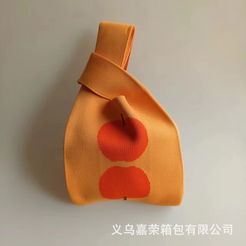 Knitted Handbag Amazon Ebay Korean Style Wool Fashion Simple Shoulder Bag Apple Vest Fashionable and Versatile