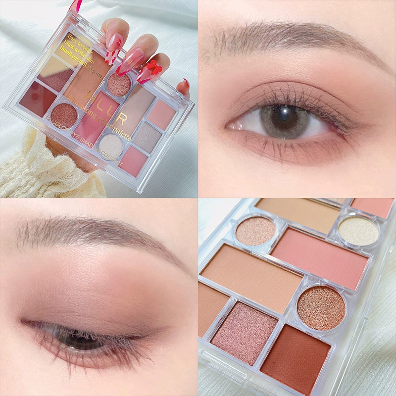 Палетка теней Helenli Woman Eyeshadow, матовые стразы для ногтей, 12 цветов, на каждый день