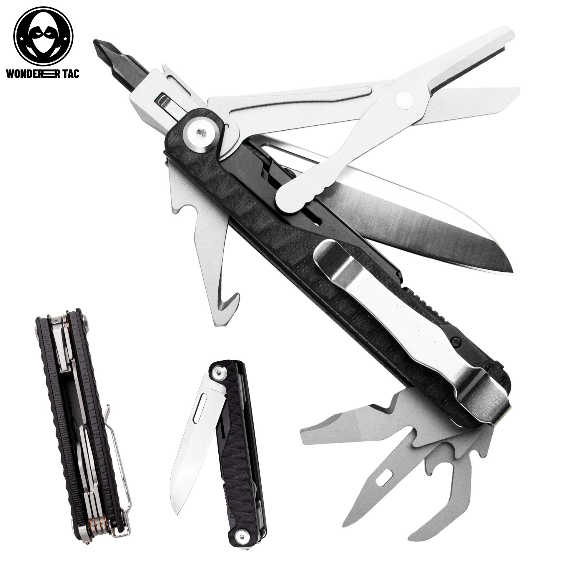 G10手柄户外多功能小刀瑞士军刀野外求生多用途edc便携多功能型