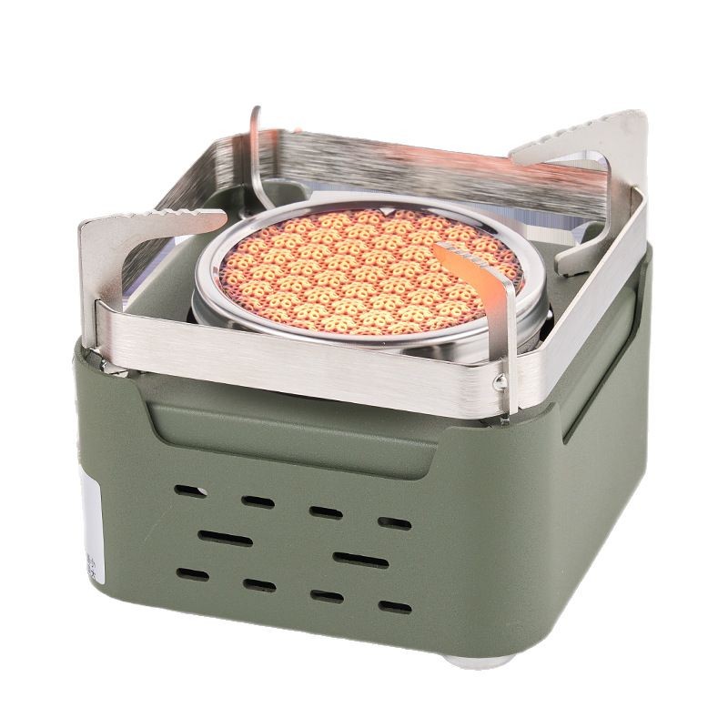Casserole à thé transfrontalière, bouilloire pour barbecue, ustensiles de cuisine de camping, mini réchaud à gaz portable haute température_voghion.com