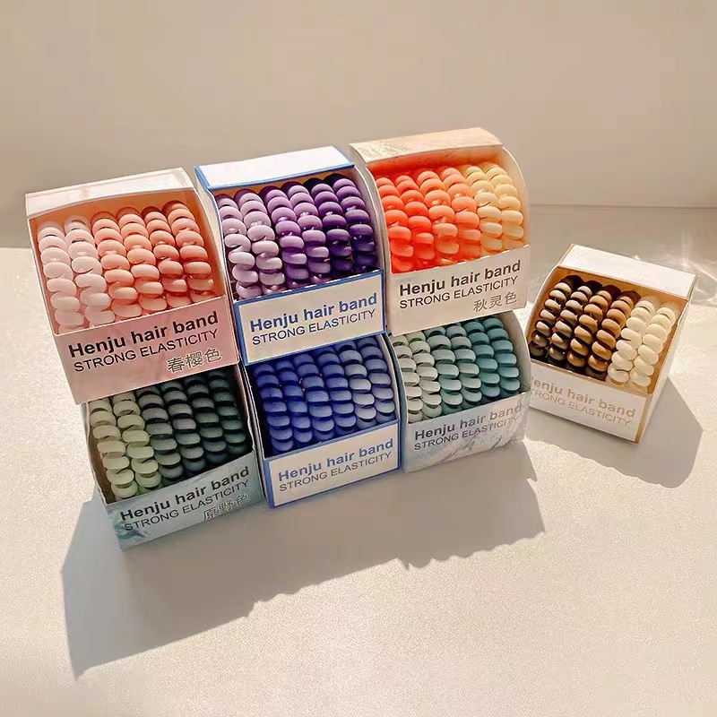 1 Set Quantity Daily Occasion Women's Simple Style Solid Color Plastic Hair Tie