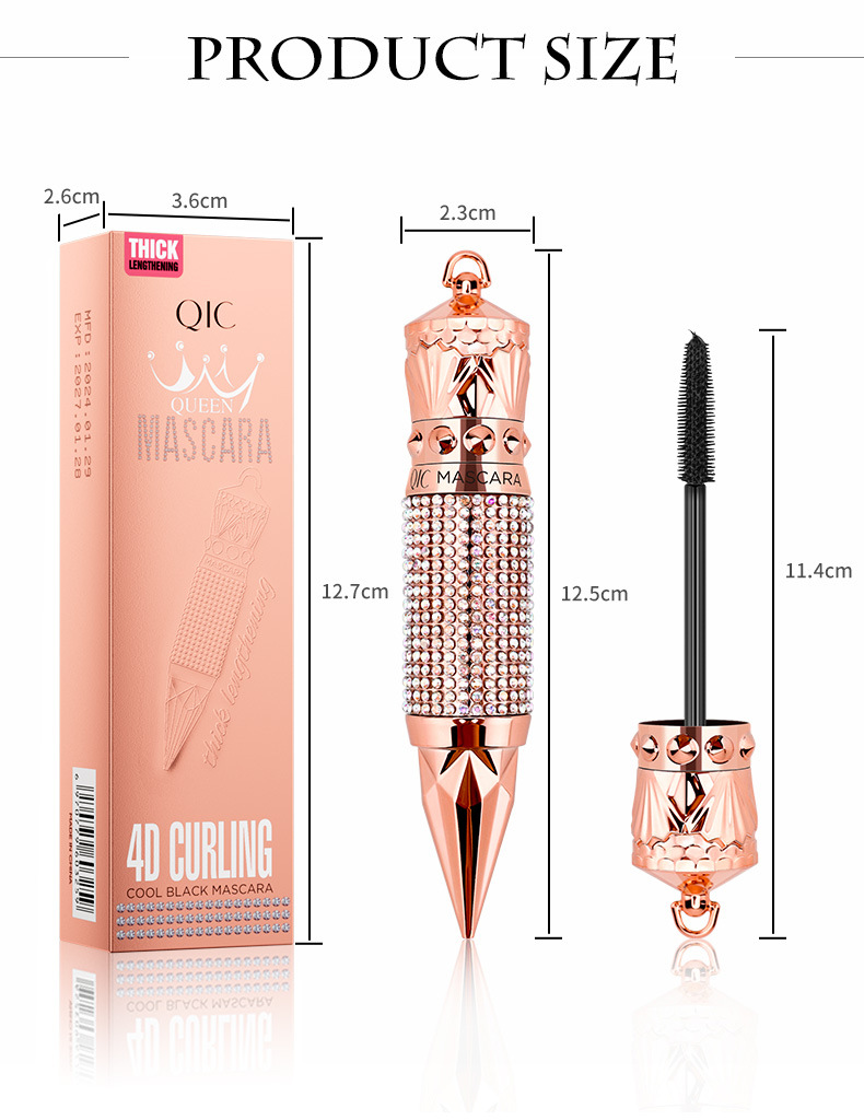New product Queen Mascara: Thick, slender, base, curling, waterproof, and non-smudge. Live-streaming recommended mascara undefined