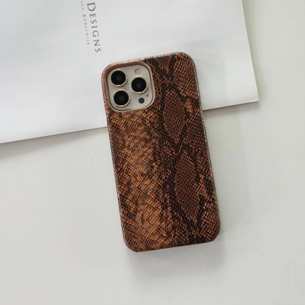 Pu Leather Material Pu Leather Solid Color Vintage Style Phone Cases Phone Accessories