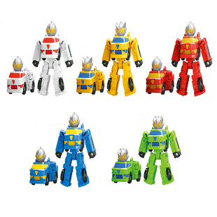 Children's Otter Superman Transformation Man Toy Transformation Car Transformation Robot Gashapon Machine Children's Toys Cake Ornaments