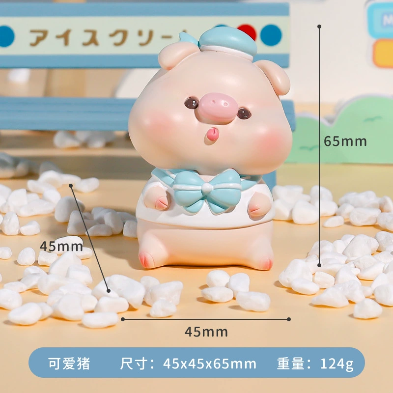 Cartoon creative minifigure, table sophisticated resin decor