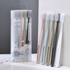 Adult Couple Toothbrush Set of 5, Home Use, Fresh and Light, Soft Bristles, Wide Head Toothbrush, Wholesale, Yangzhou Manufacturer