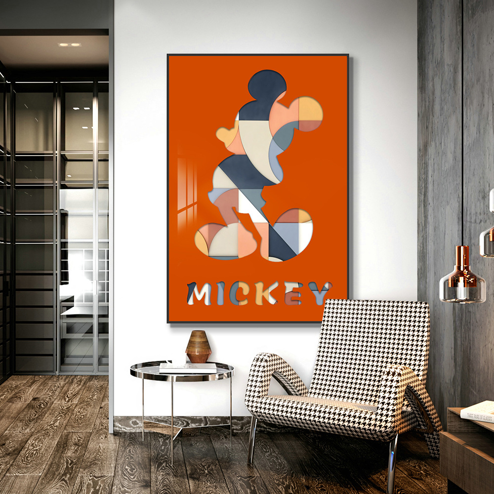 Pasillo minimalista moderno pintura tridimensional pintura hueca sala de estar pintura decorativa restaurante Fondo pared corredor pasillo colgante pintura