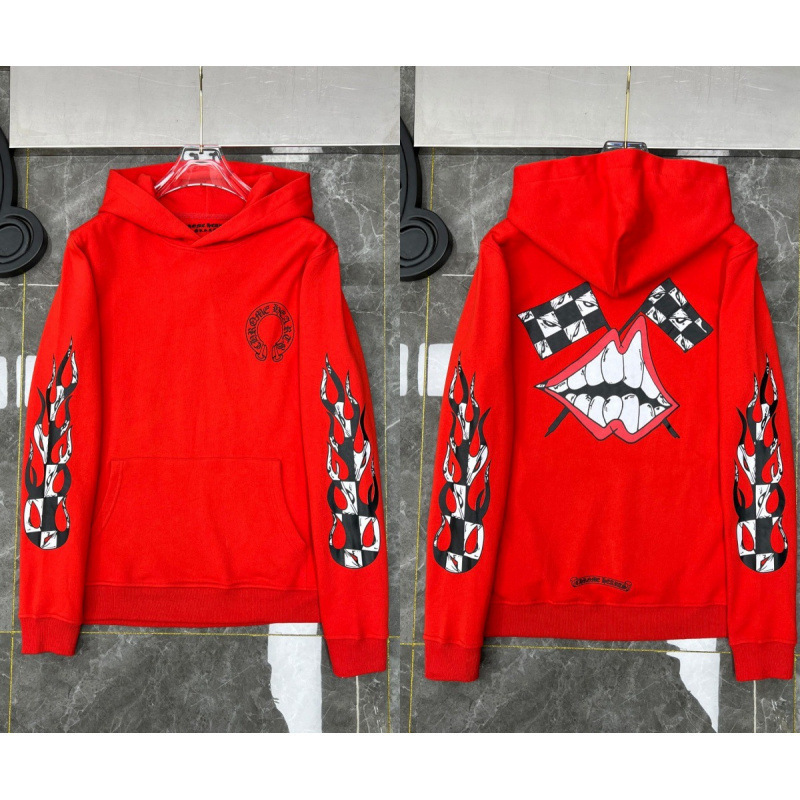 Chrome Heart Hoodie 克罗伈十字架连帽卫衣跨境宽松男女拉链帽衫|undefined