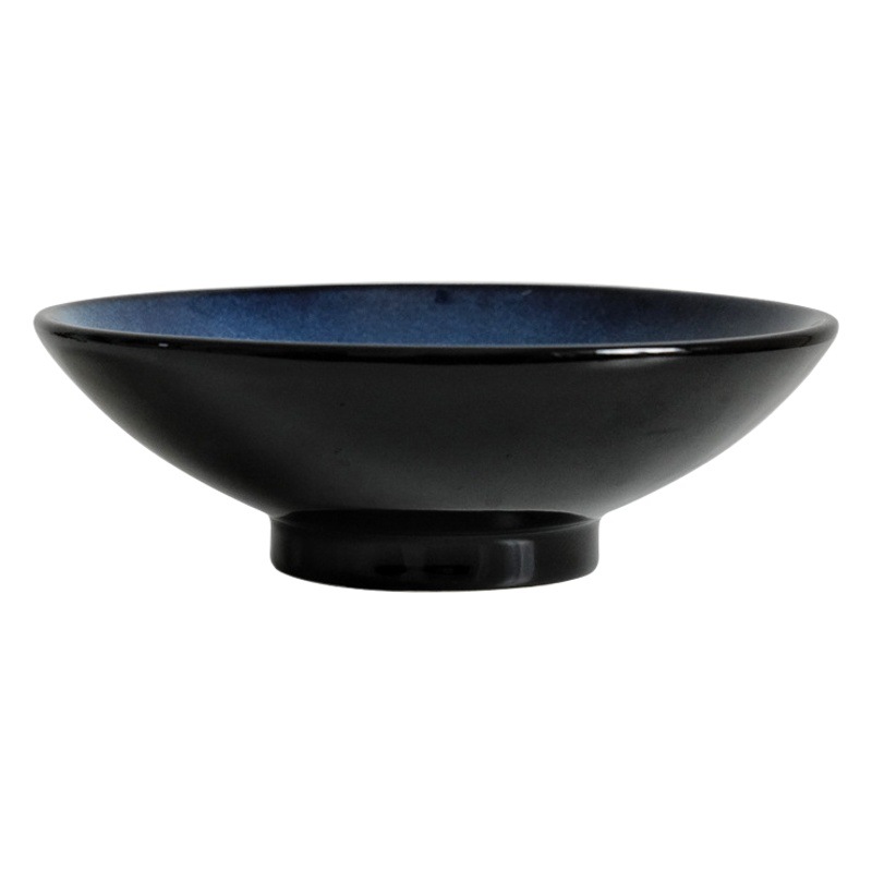 Cambio de horno de estilo japonés creativo transfronterizo tazón de cerámica tazón de ensalada de frutas plato de pasta occidental tazón de sopa de hogar tazón de fideos cuenca de sopa