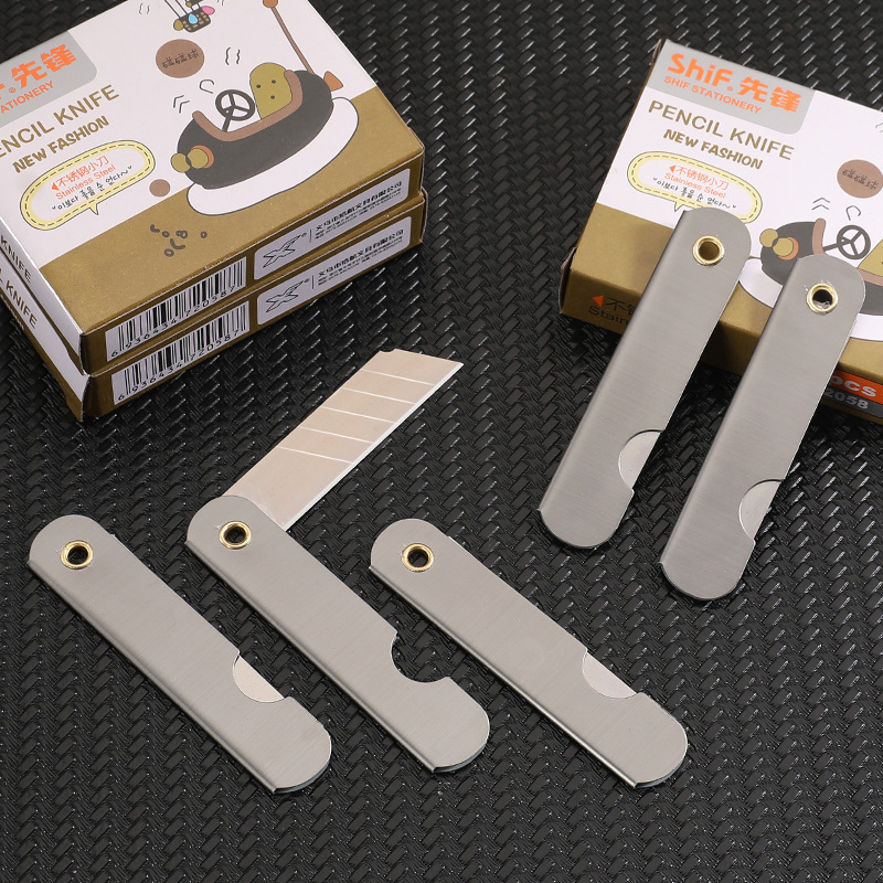 Carbon Steel Folding Knife Student Office Stationery Cultural Supplies Unpacking Express Carton Handmade Paper Cutting Factory Cross-Border Carbon Steel Folding Knife Student Office Stationery Cultural Supplies Unpacking Express Carton Handmade Paper Cutting Factory Cross-Border
