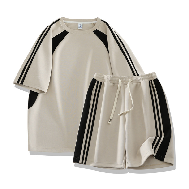 Nuevos productos de verano nuevos pantalones cortos de mangas cortas sueltos de dos piezas conjuntos (se puede dividir solo) TZ837