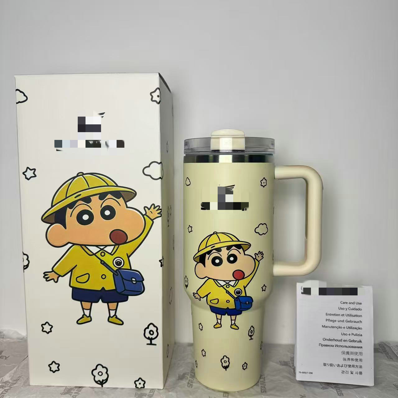 짱구 스탠리 40oz 손잡이 텀블러 아이스 보온컵 대용량 빨대텀블러 보온보냉 커피잔 텀블러 티컵 이미지 5