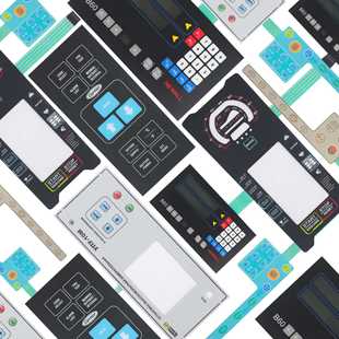 Light Touch Membrane Switch Button Home Equipment Identification Surface Sticker Membrane Button Switch Panel