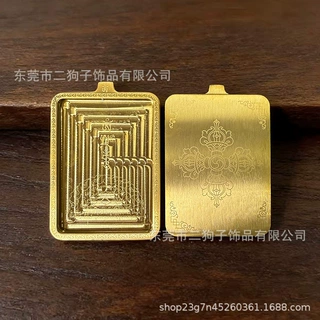 唐卡批发西藏手绘双面唐卡盒空盒佛牌吊坠嘎乌盒5*7