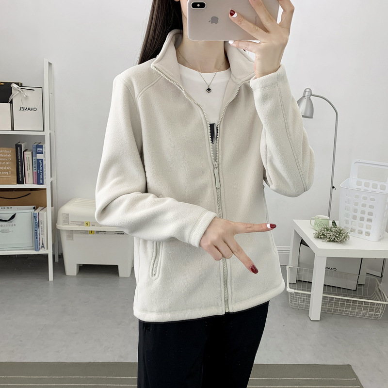 Jacket de terciopelo shaker hombre al aire libre invierno invierno abrigo abrigo abrigo de terciopelo perforación interior cardigán de doble cara camisa de moda mujer image 8